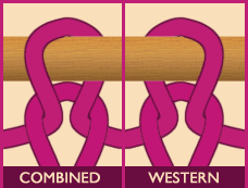 Combined vs Western stitches
